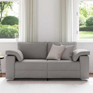 vidaXL Canapé deux places taupe 180 cm Tissu