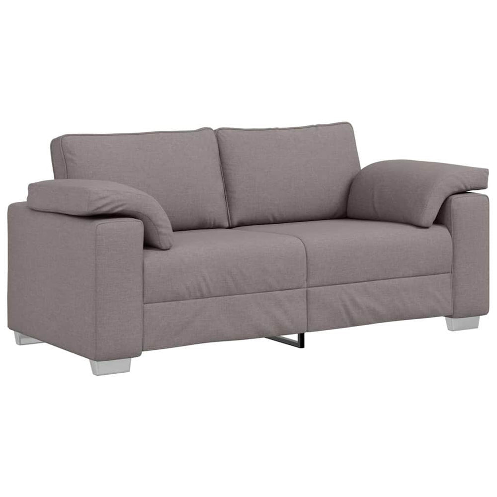 Zweisitzer Sofa Taupe Stoff 180 cm