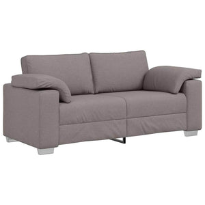 vidaXL Canapé deux places taupe 180 cm Tissu