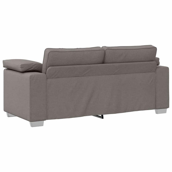 vidaXL Canapé deux places taupe 180 cm Tissu