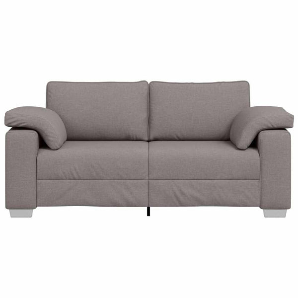 vidaXL Canapé deux places taupe 180 cm Tissu