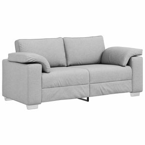 Zweisitzer Sofa Wolkengrau Stoff 180 cm