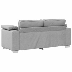 Zweisitzer Sofa Wolkengrau Stoff 180 cm