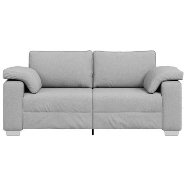 Zweisitzer Sofa Wolkengrau Stoff 180 cm