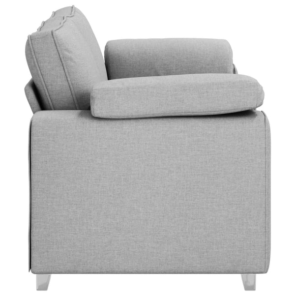 Zweisitzer Sofa Wolkengrau Stoff 180 cm