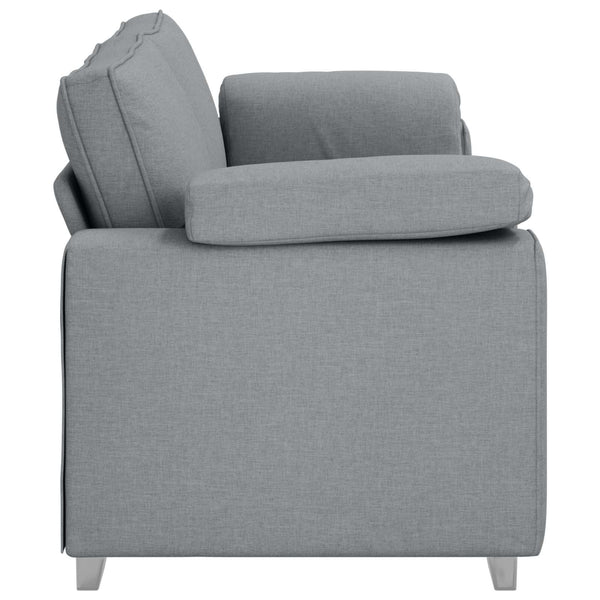 vidaXL Canapé à 3 places gris clair 220 cm Tissu