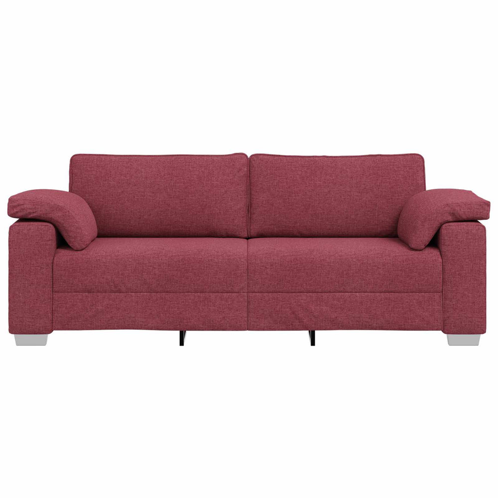 3-Sitzer Sofa Weinrot Stoff 220cm
