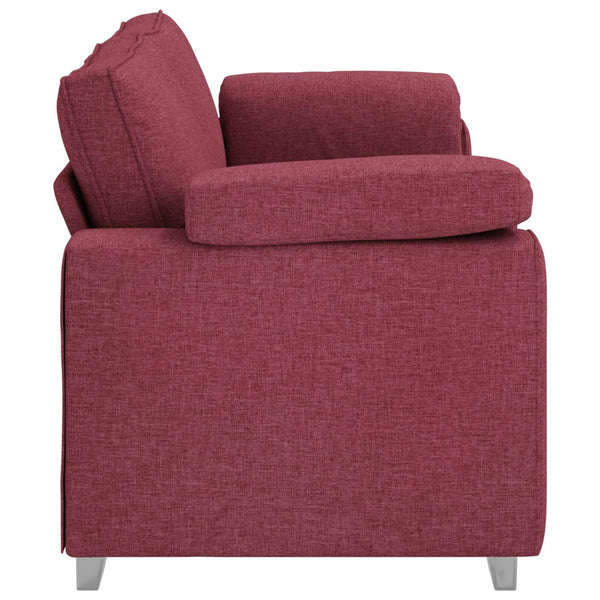 3-Sitzer Sofa Weinrot Stoff 220cm