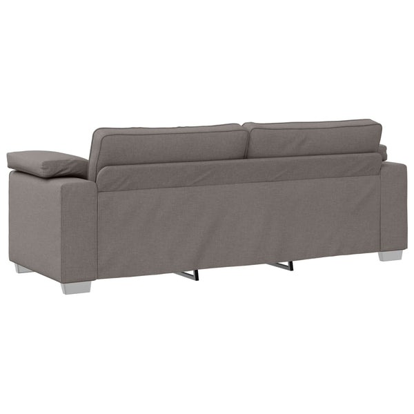 3-Sitzer Sofa Taupe Stoff 220 cm