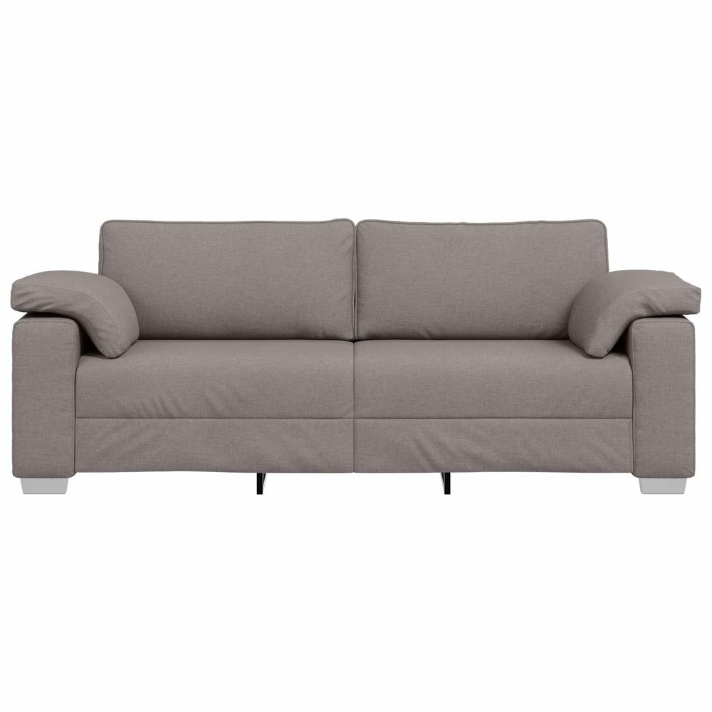 3-Sitzer Sofa Taupe Stoff 220 cm