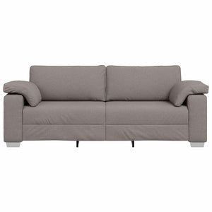 3-Sitzer Sofa Taupe Stoff 220 cm