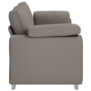 3-Sitzer Sofa Taupe Stoff 220 cm