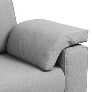 3-Sitzer Sofa Wolkengrau Stoff 220 cm