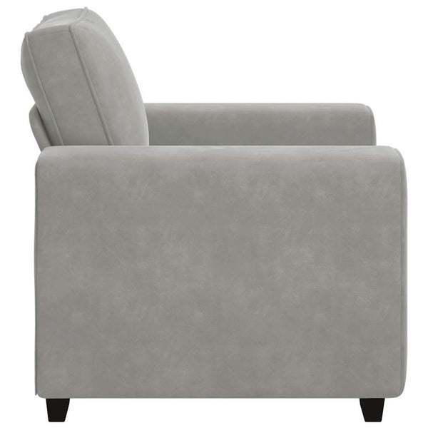 vidaXL Fauteuil gris clair 100x77x82 cm velours