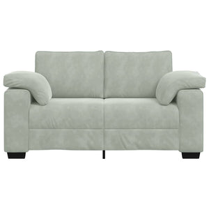 vidaXL Canapé deux places Gris clair 160x77x82 cm Velours