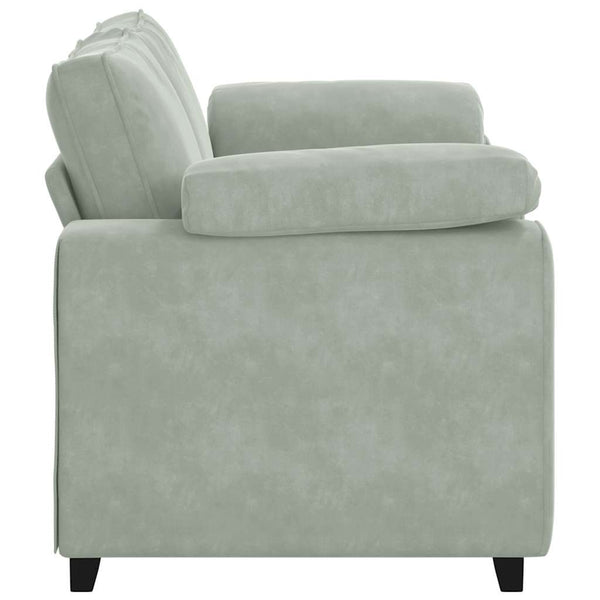 vidaXL Canapé deux places Gris clair 160x77x82 cm Velours