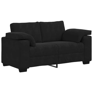 vidaXL Canapé à 2 places noir 160x77x82 cm Velours