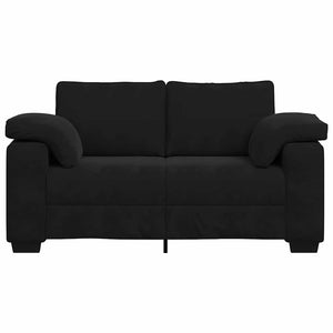 vidaXL Canapé à 2 places noir 160x77x82 cm Velours