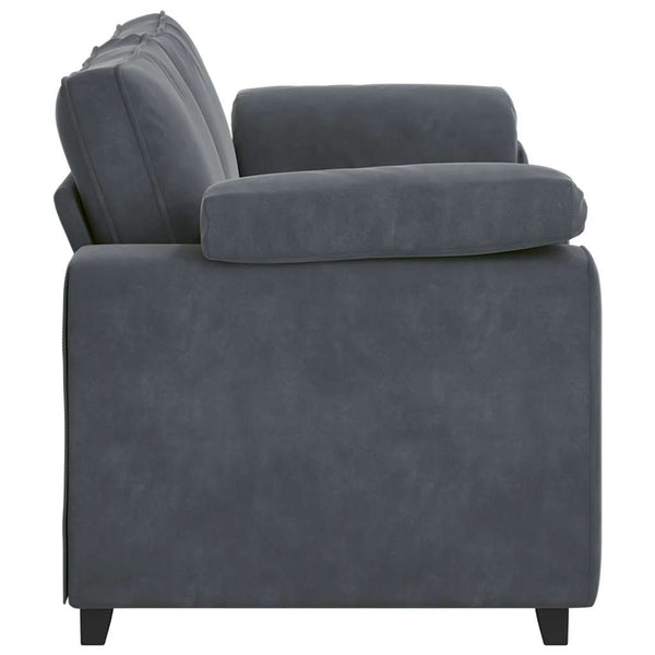 vidaXL Canapé deux places Gris foncé 180x77x82 cm Velours