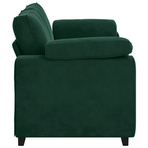 vidaXL Canapé deux places vert foncé 180x77x82 cm Velours