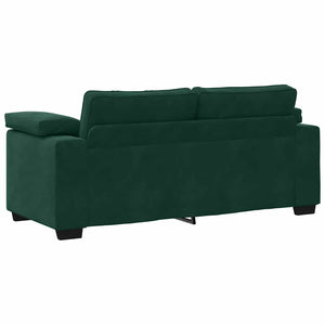 vidaXL Canapé deux places vert foncé 180x77x82 cm Velours