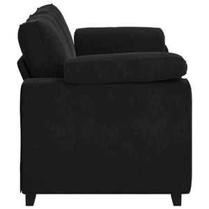 vidaXL Canapé à deux places noir 180x77x82 cm velours