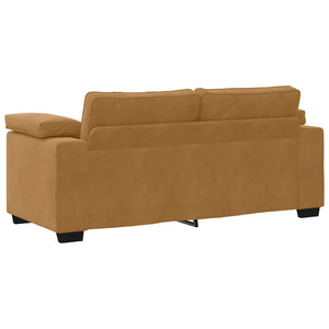 Zweisitzer Sofa Braun Samt 180 cm