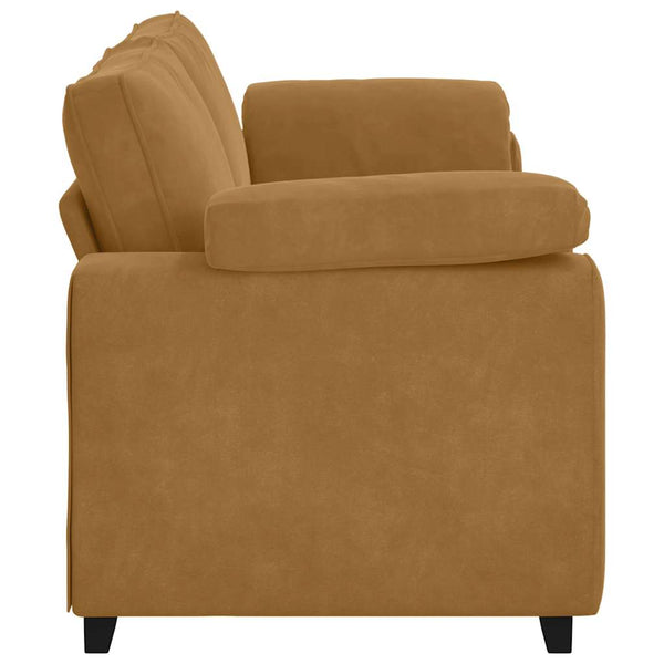 vidaXL Canapé à 3 places Marron 220x77x82 cm Velours