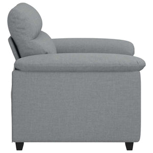 vidaXL Fauteuil Gris Clair 100x81x84 cm Tissu