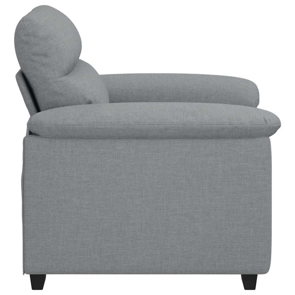 vidaXL Fauteuil Gris Clair 100x81x84 cm Tissu
