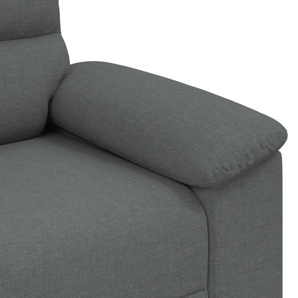 Dunkelgrauer Stoff Sessel 100 cm