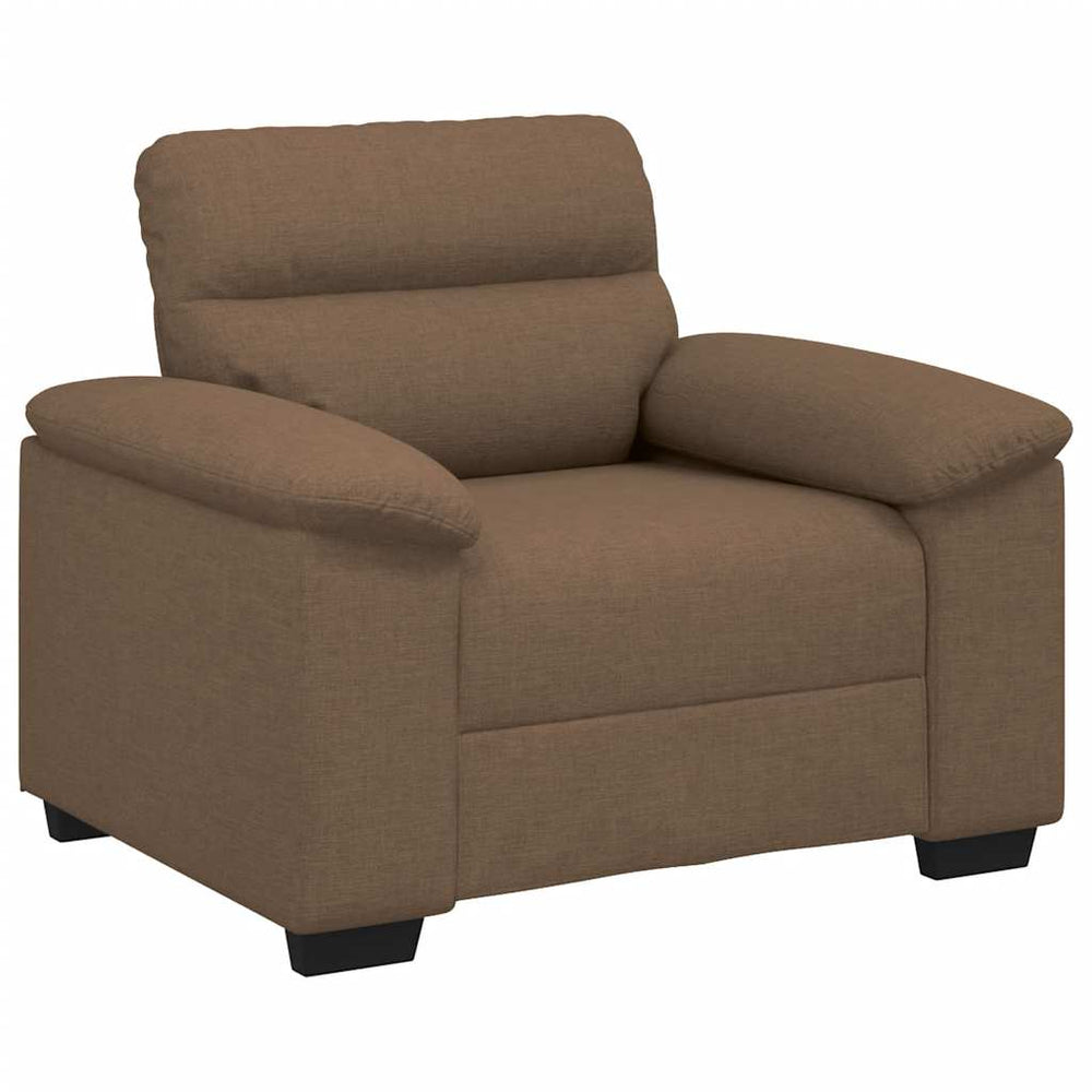 Brauner Stoff Sessel 100x81x84 cm