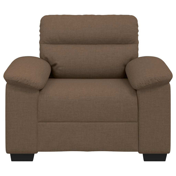 Brauner Stoff Sessel 100x81x84 cm