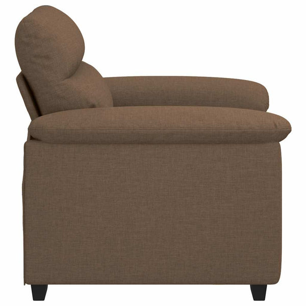 Brauner Stoff Sessel 100x81x84 cm