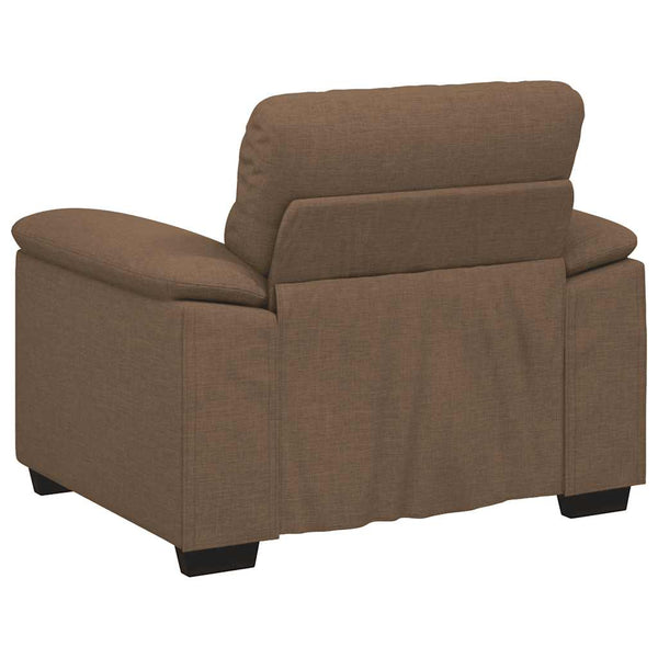 Brauner Stoff Sessel 100x81x84 cm