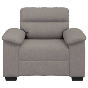 Taupe Sessel Stoff 100x81x84 cm