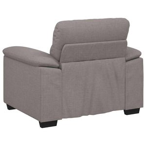 Taupe Sessel Stoff 100x81x84 cm
