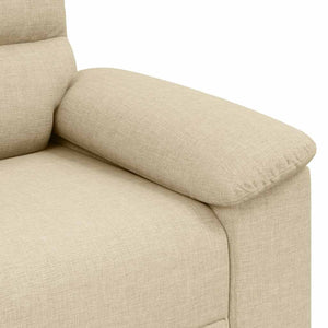 Creme Sessel Stoff 100x81x84 cm