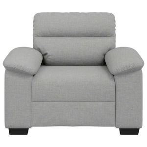 Sessel Wolkengrau Stoff 100 cm