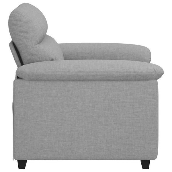 Sessel Wolkengrau Stoff 100 cm