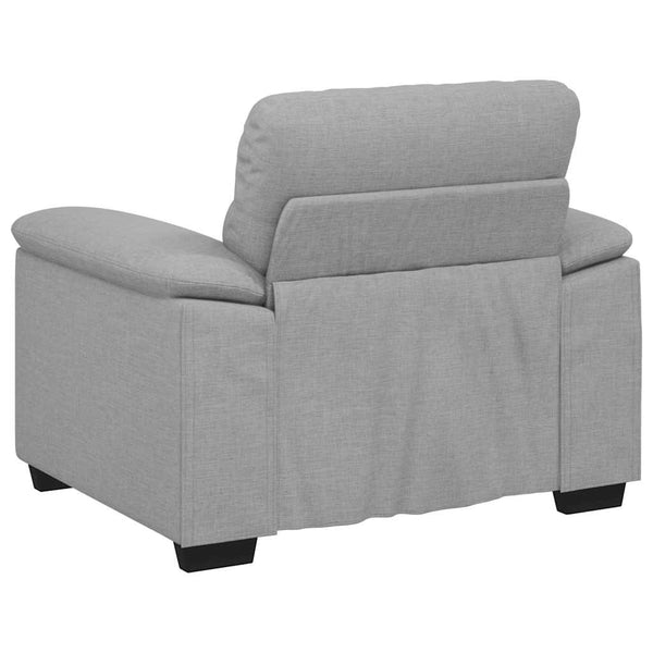 Sessel Wolkengrau Stoff 100 cm
