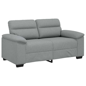 vidaXL Canapé 2 places Gris clair 160x81x84 cm Tissu