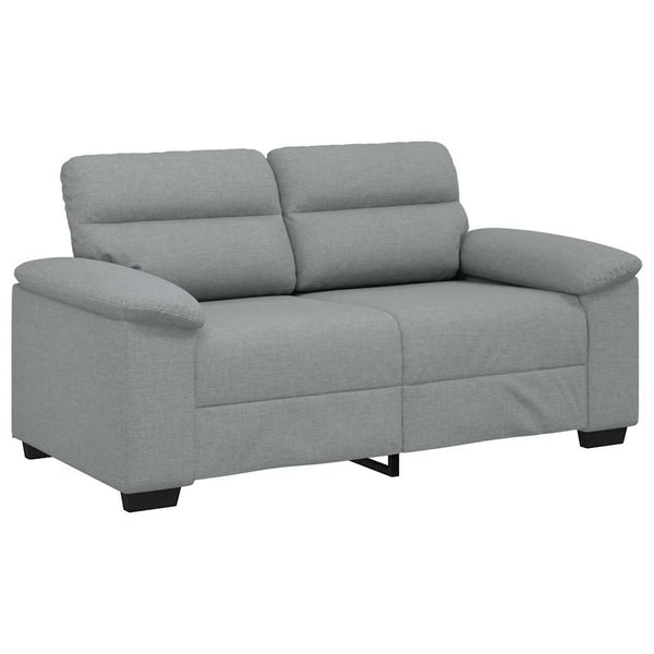 vidaXL Canapé 2 places Gris clair 160x81x84 cm Tissu