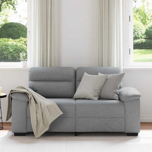 vidaXL Canapé 2 places Gris clair 160x81x84 cm Tissu
