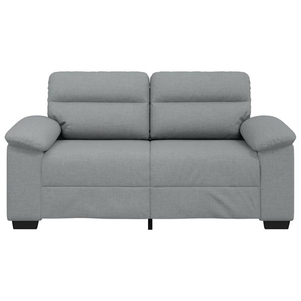 vidaXL Canapé 2 places Gris clair 160x81x84 cm Tissu