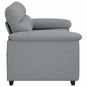 vidaXL Canapé 2 places Gris clair 160x81x84 cm Tissu