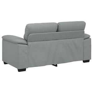 vidaXL Canapé 2 places Gris clair 160x81x84 cm Tissu