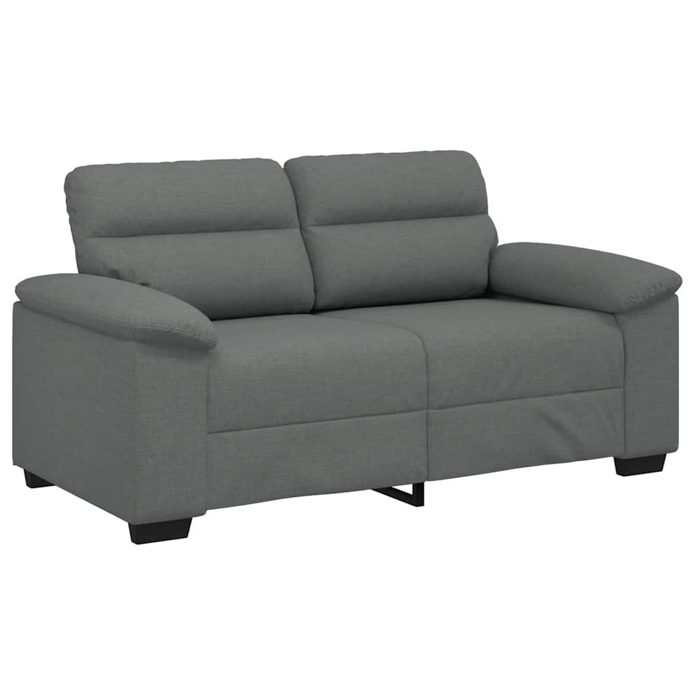 2-Sitzer Sofa Dunkelgrau Stoff 160 cm