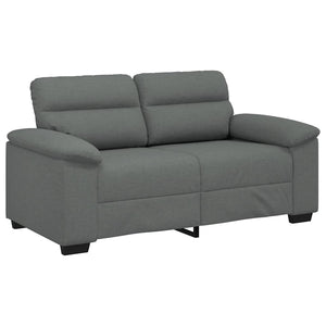 2-Sitzer Sofa Dunkelgrau Stoff 160 cm