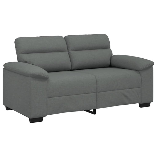 2-Sitzer Sofa Dunkelgrau Stoff 160 cm
